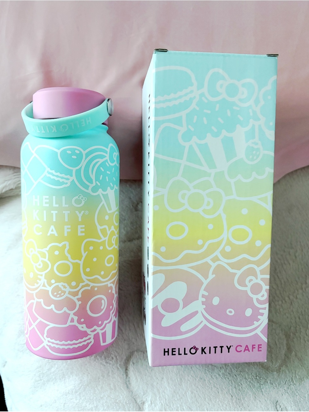 Hello Kitty Cafe - Pastel Stainless Thermal Bottle 32oz